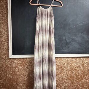 Elegant Striped Maxi Dress